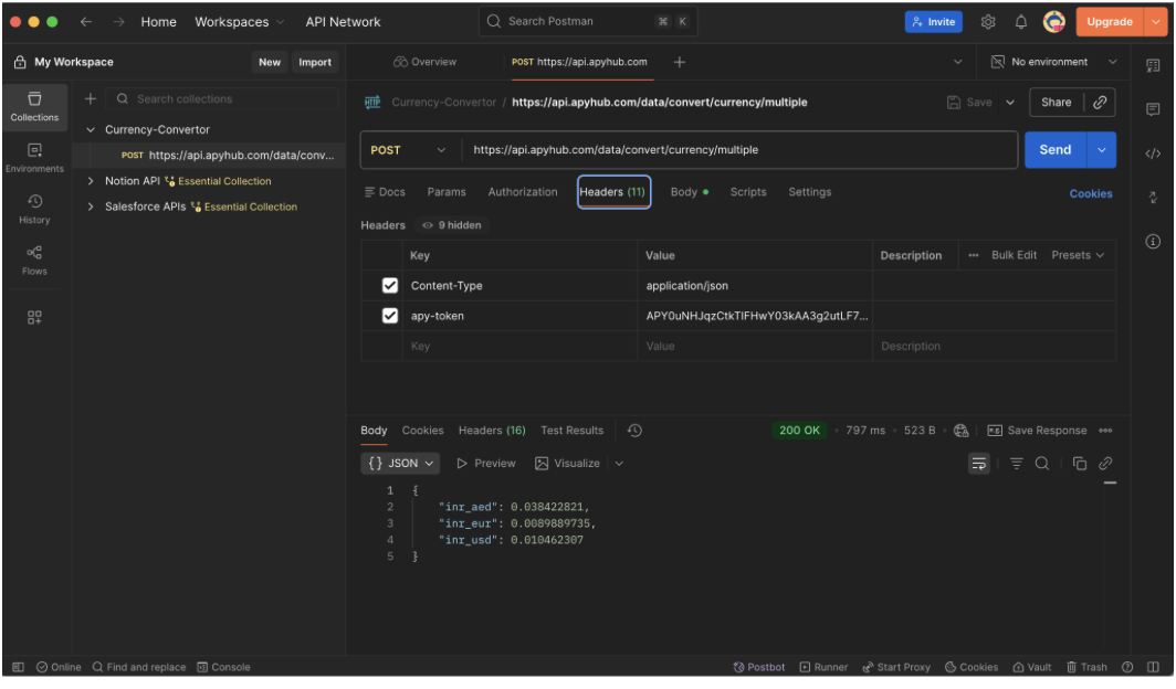 A Snapshot of Postman